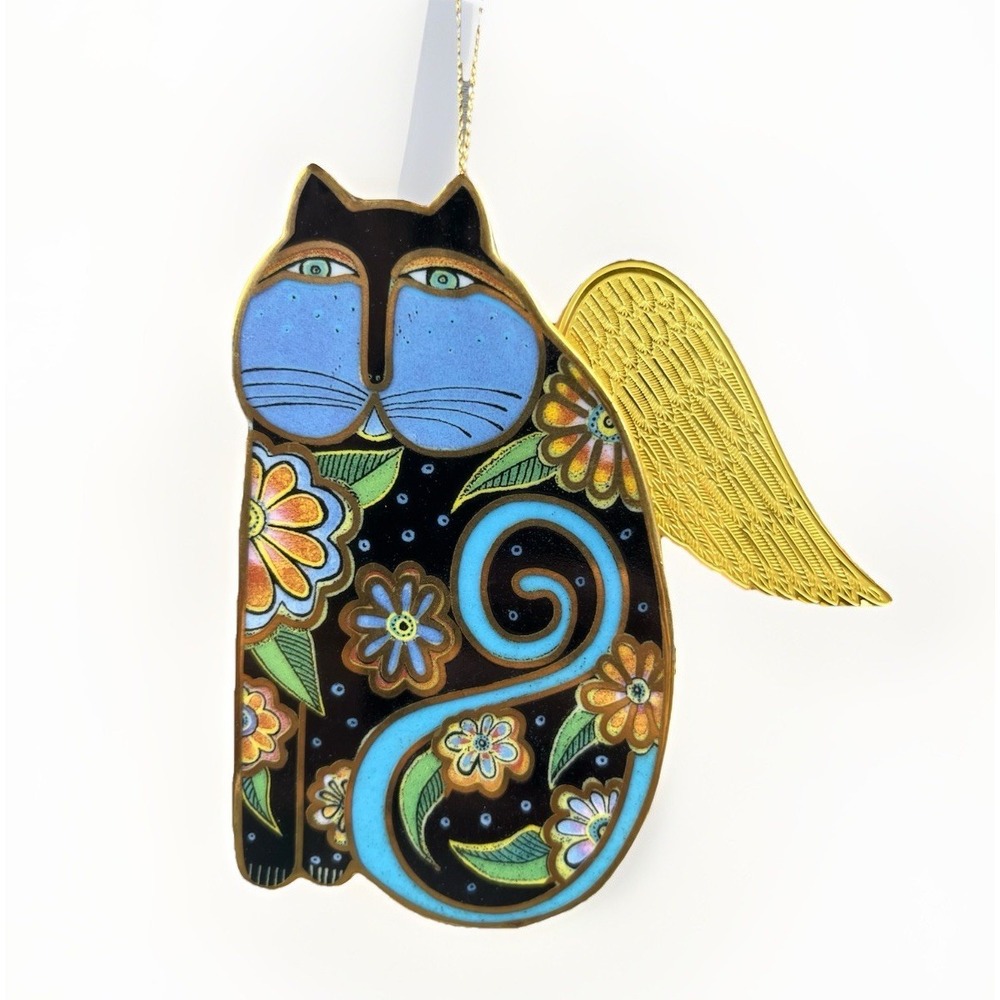 Laurel Burch Christmas Ornament Angeli-Cats CATRINA Bradford Cat Angel Porcelain